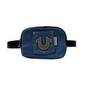 True Religion Denim Belt Bag Rhinestone Horseshoe logo w/Adjustable Strap
