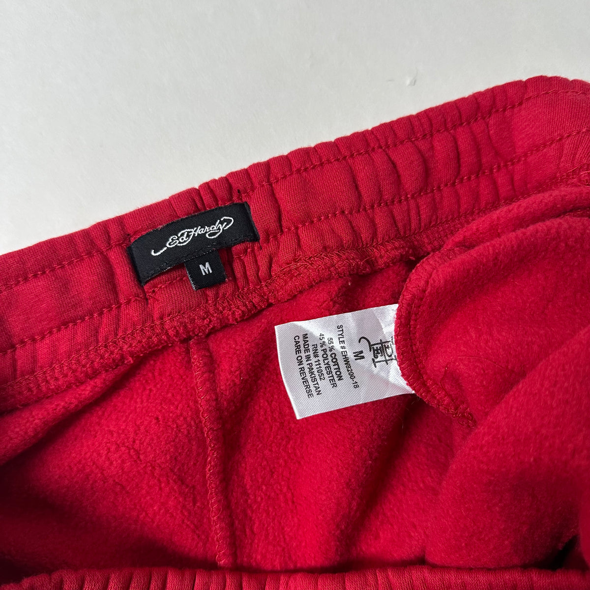 Ed Hardy Broken Heart Women’s Flared Sweat Pants in Cherry Red (Size Medium 28-36)