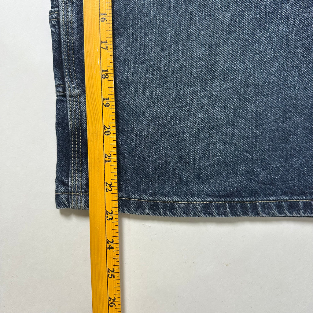 Wrangler Carpenter Jorts Dark Blue Denim (Size 38)