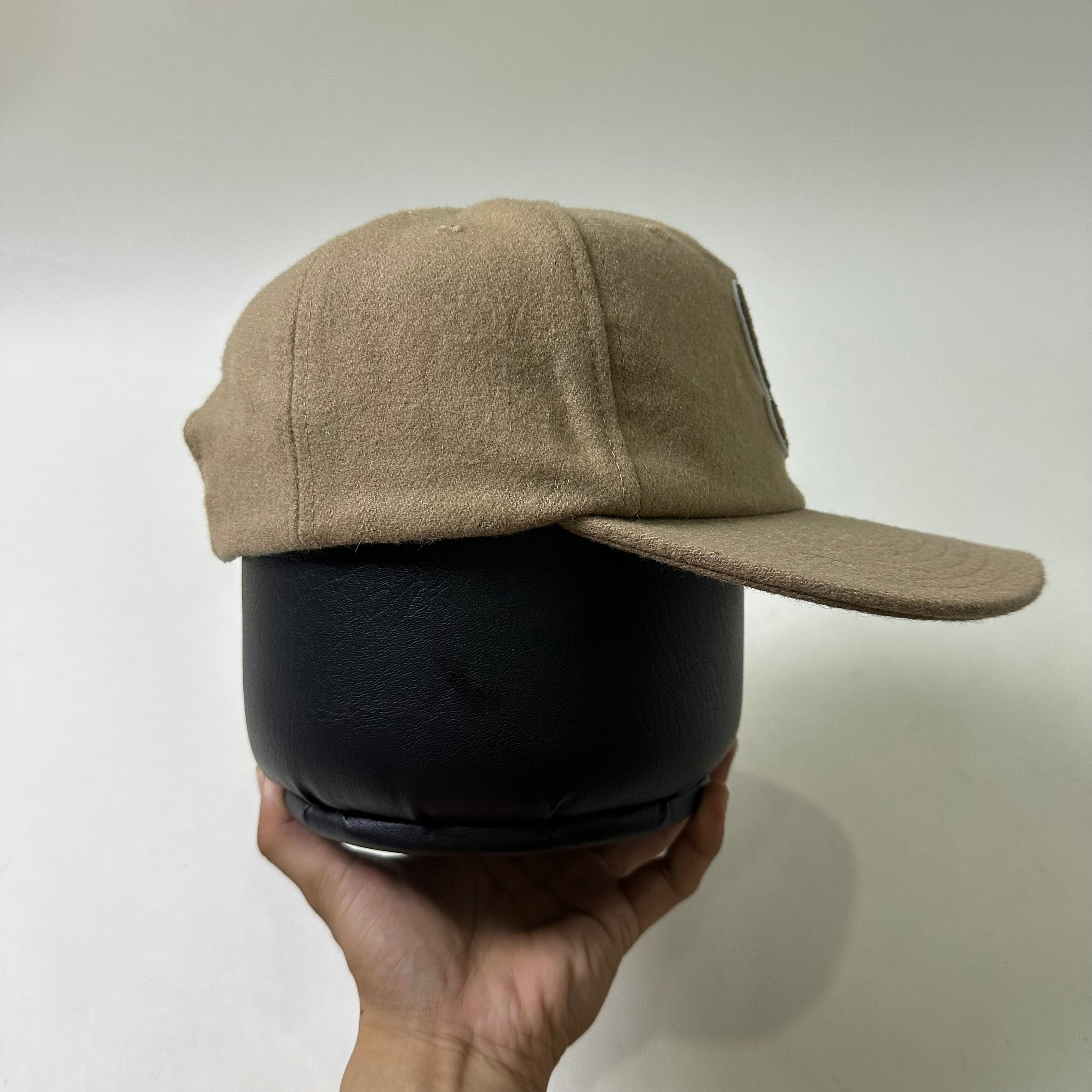 COTTON:ON “S” Logo Patch Soft Wool-blend Snapback Baseball Cap in Light Brown (One Size)