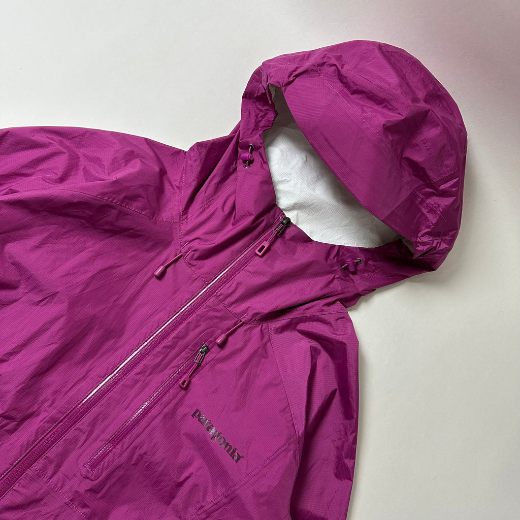 Patagonina H2No Waterproof Women’s Windbreaker Rain Jacket in Magenta (Size Large)