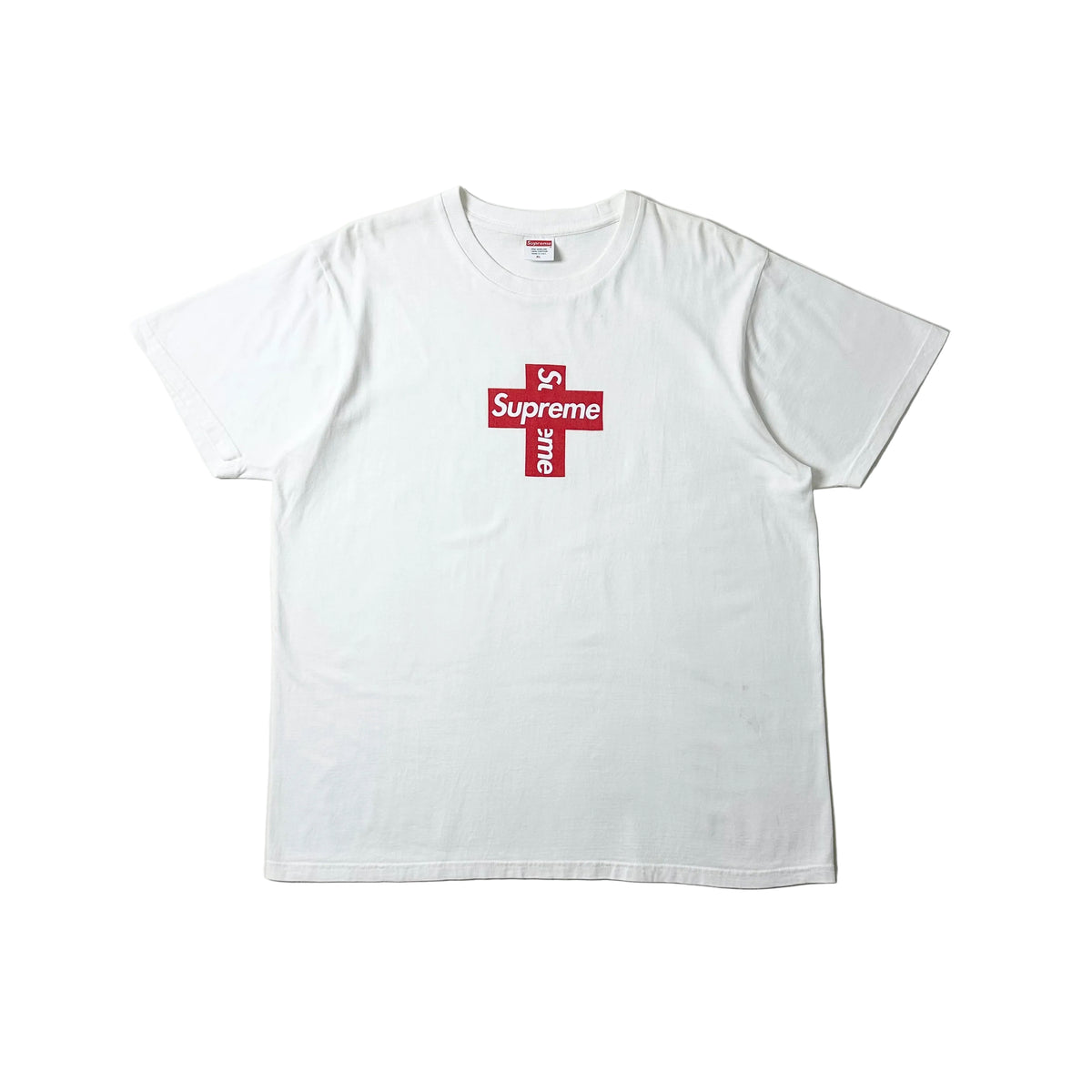 Supreme Cross Box Logo T-Shirt in White (Size XL)