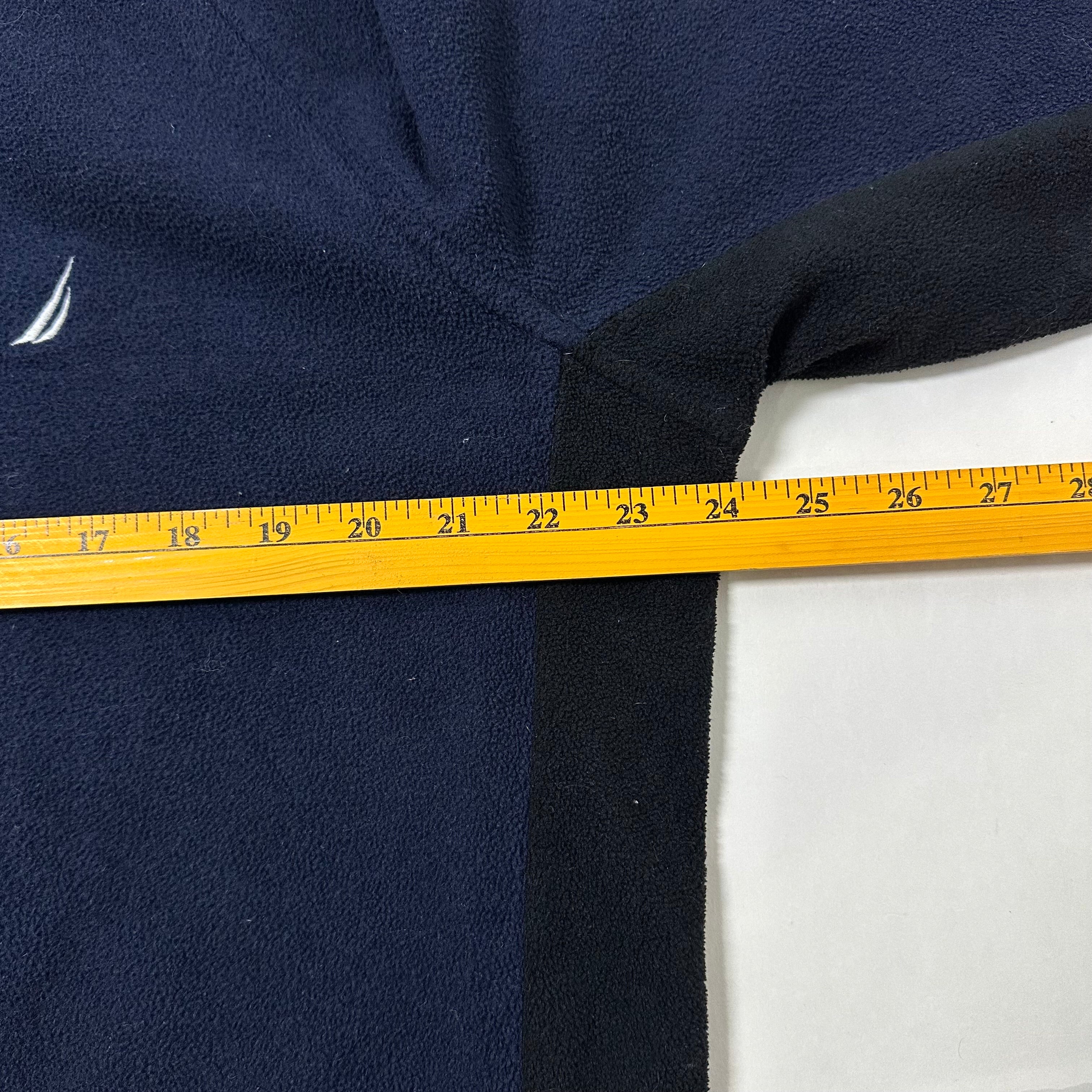 Nautica Quarter-Zip Fleece Jacket in Navy (Size Large)