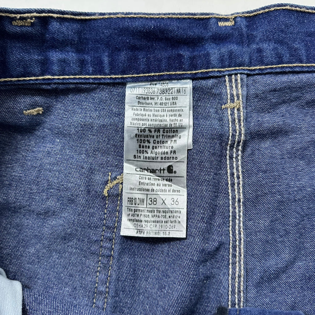Carhartt Flame-Resistant Denim Carpenter Pants Size 38
