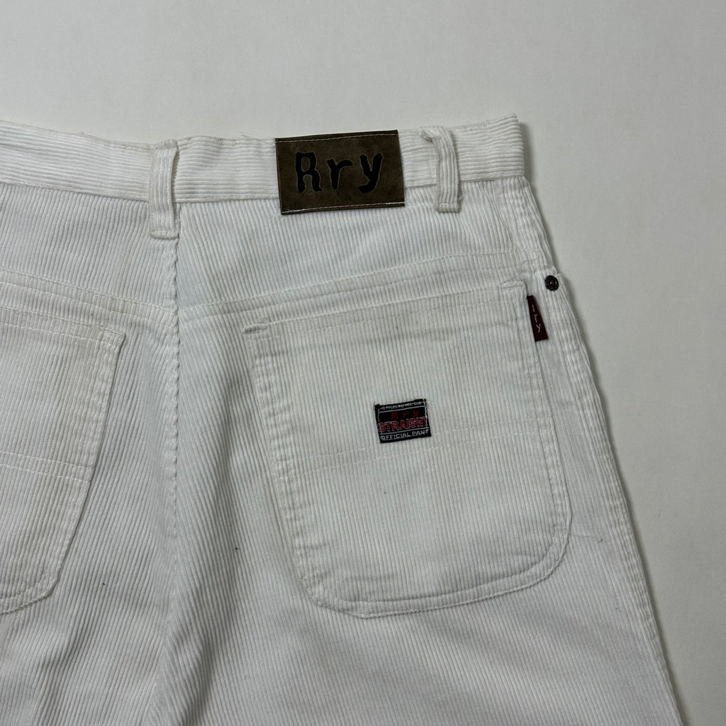 RRY White Corduroy Jorts (Size 32) - SOLD
