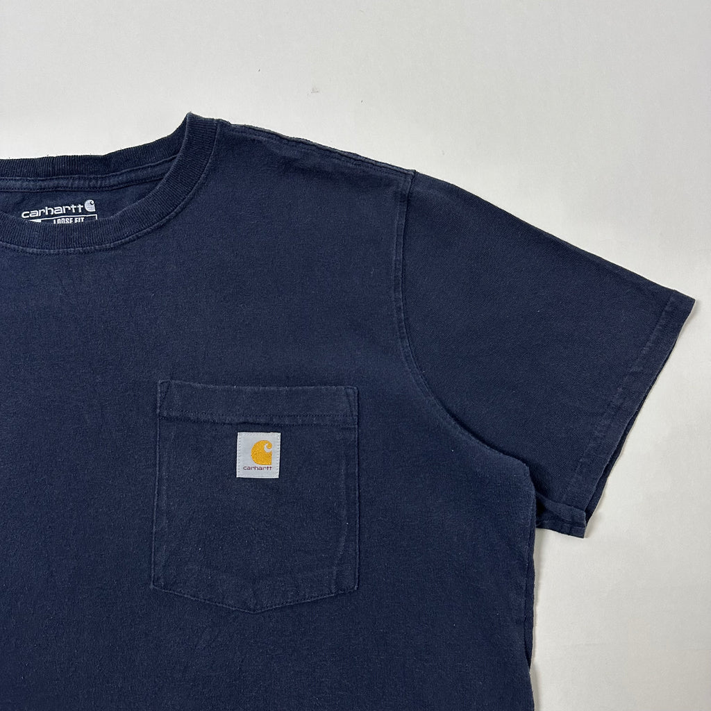 Carhartt K87 Pocket T-shirt in Navy Size Large Youth (Fits Medium Adult) - SOLD