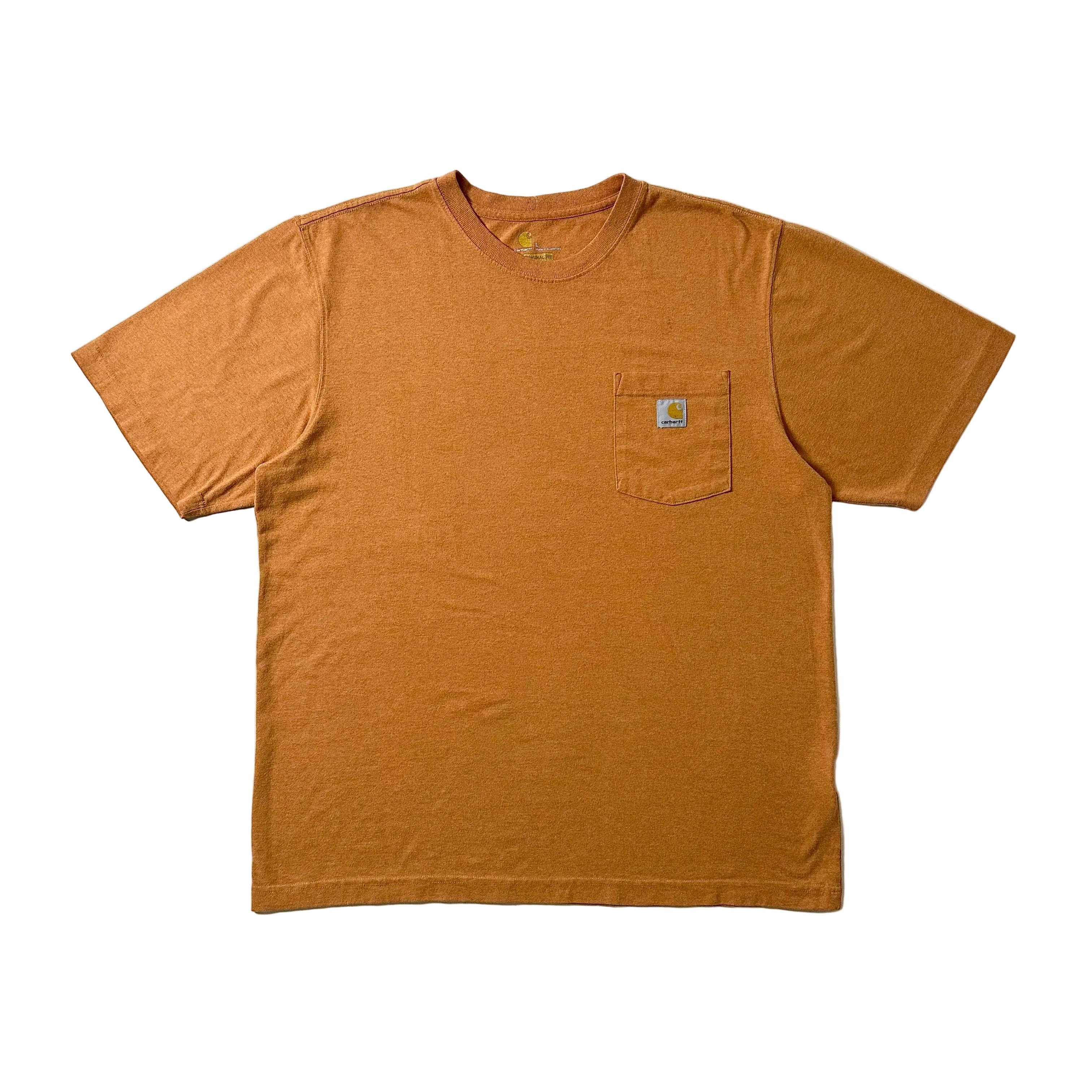 Carhartt K87 Original Fit Pocket T-Shirt in Heather Orange (Size Large)