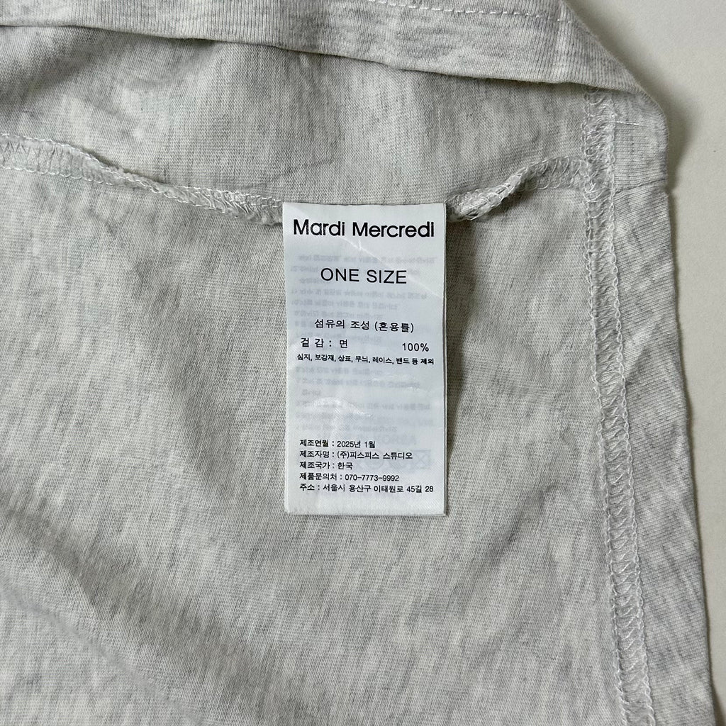 Mardi Mercredi T-shirt Flowermardi Blossom in Gray (One Size)