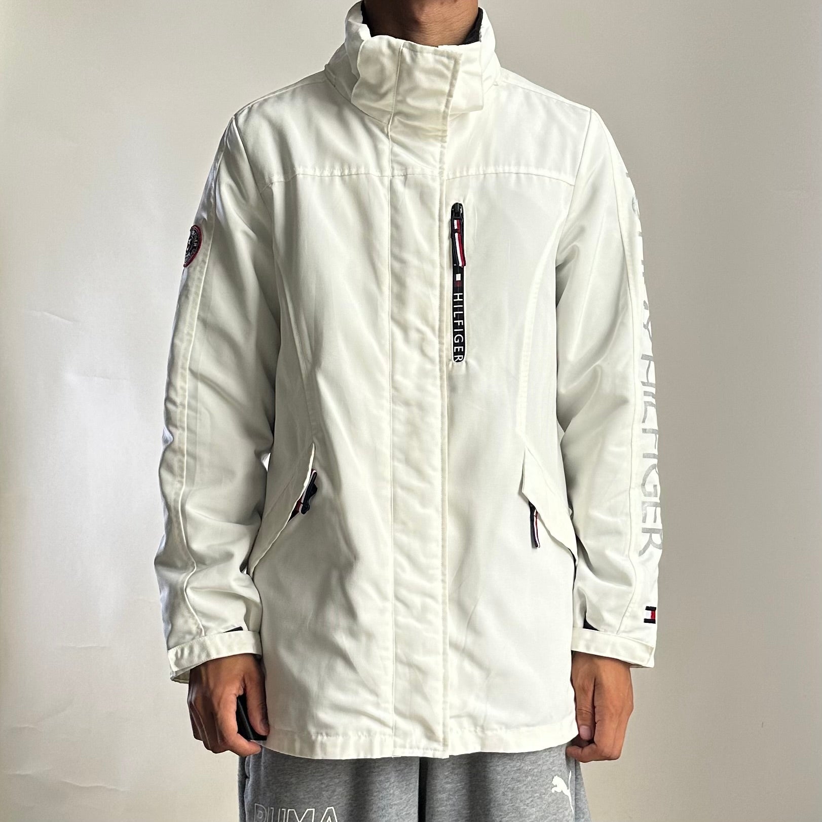 Tommy Hilfiger Women’s 3-in-1 All Weather System Jacket in White (Size Small)