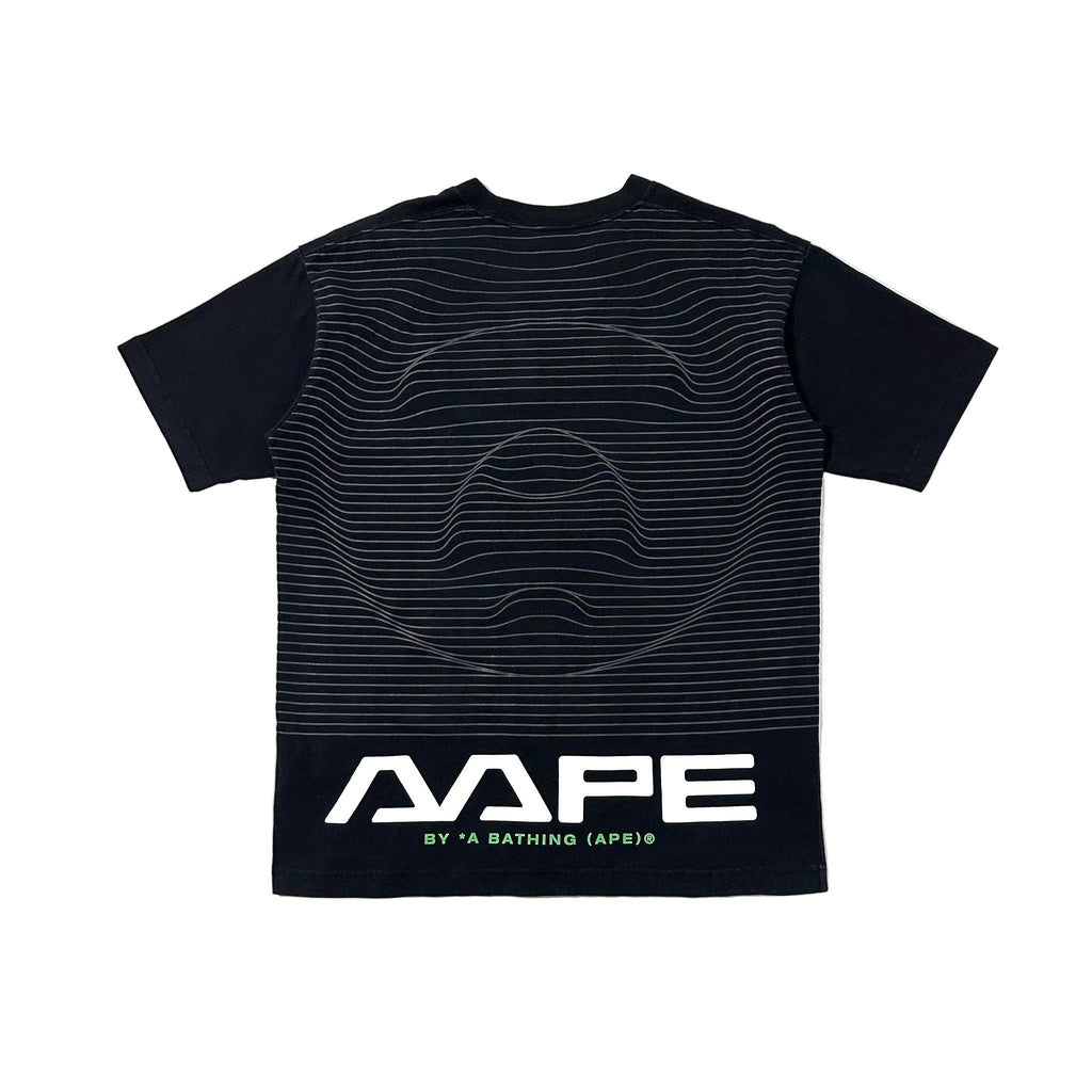 AAPE by A Bathing Ape Big Logo T-shirt in Black Size Small (Fits Medium)