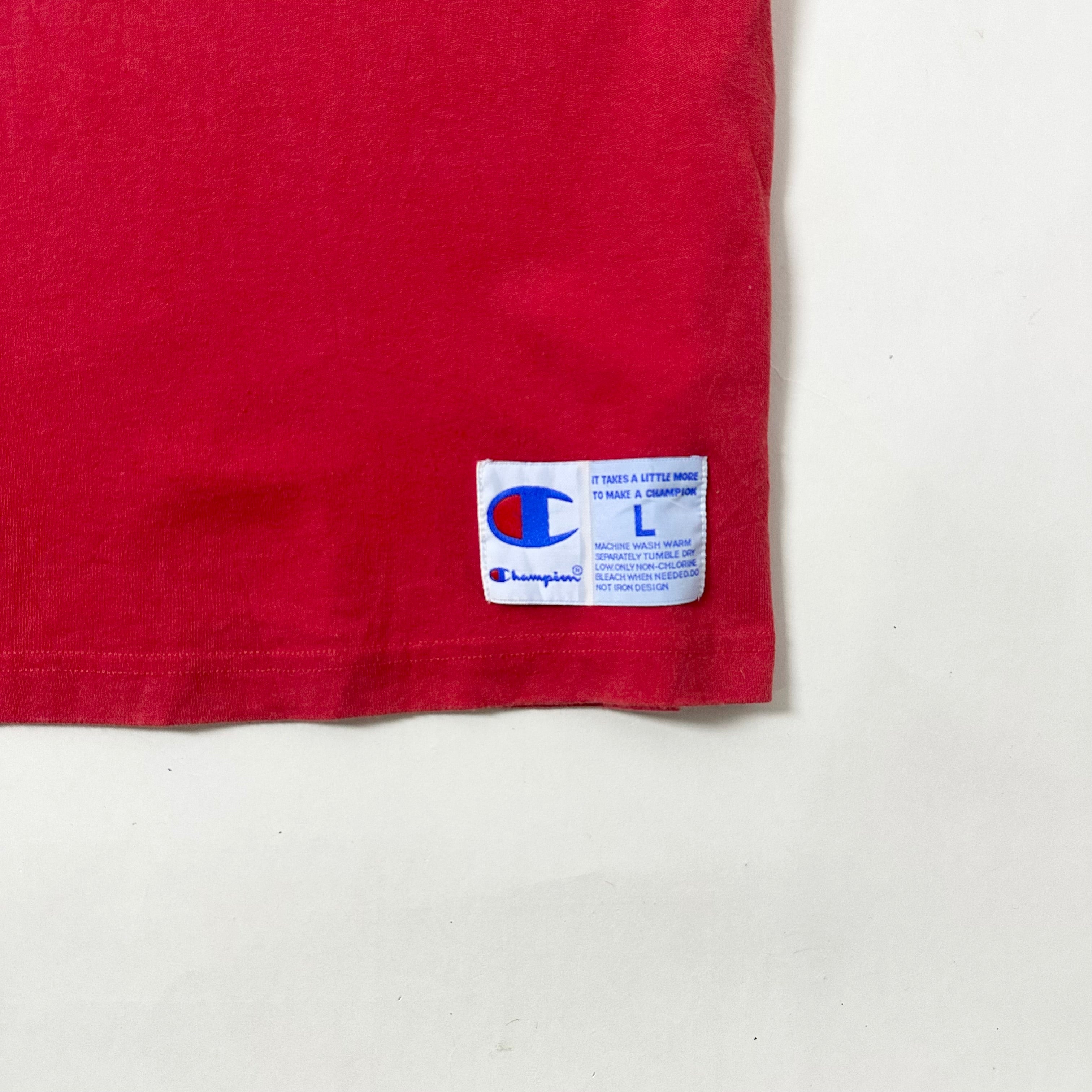 Champion Basic Logo T-shirt in Red Size Large (Fits XL)