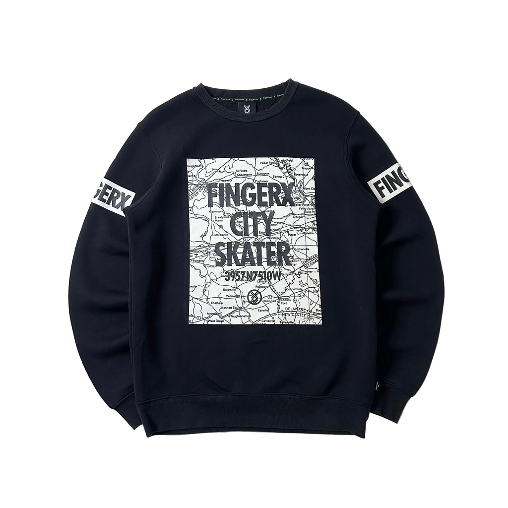 Fingercroxx Crewneck Sweatshirt in Black (Size Large)