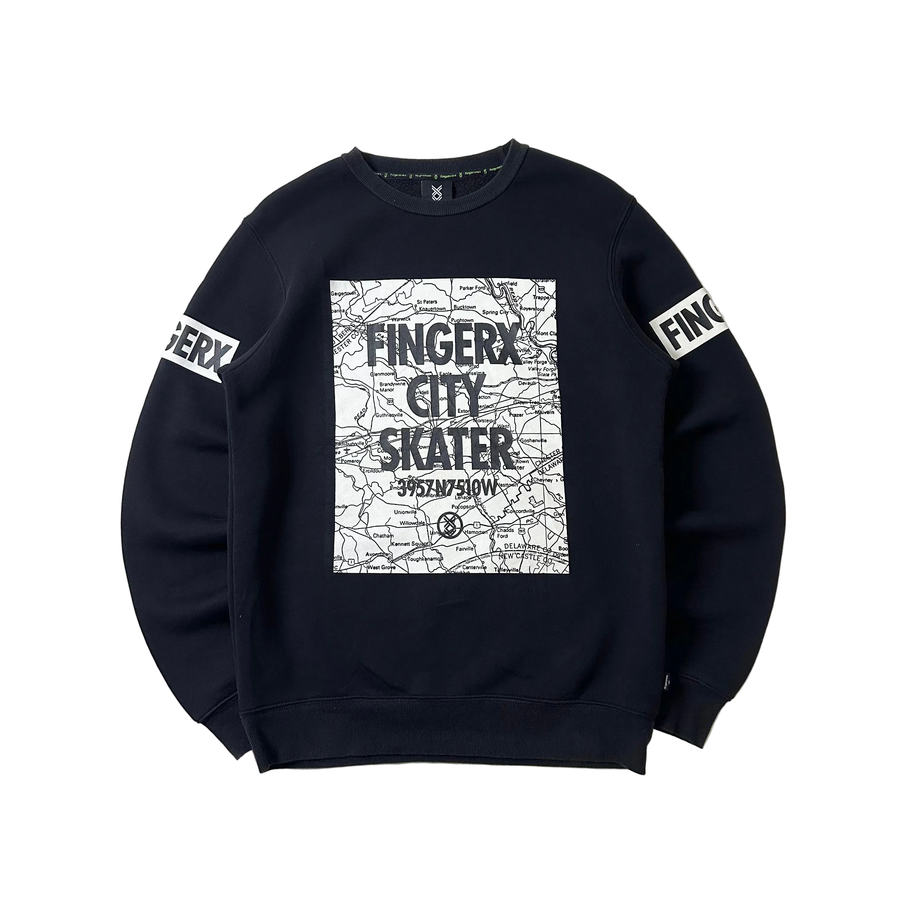 Fingercroxx Crewneck Sweatshirt in Black (Size Large)
