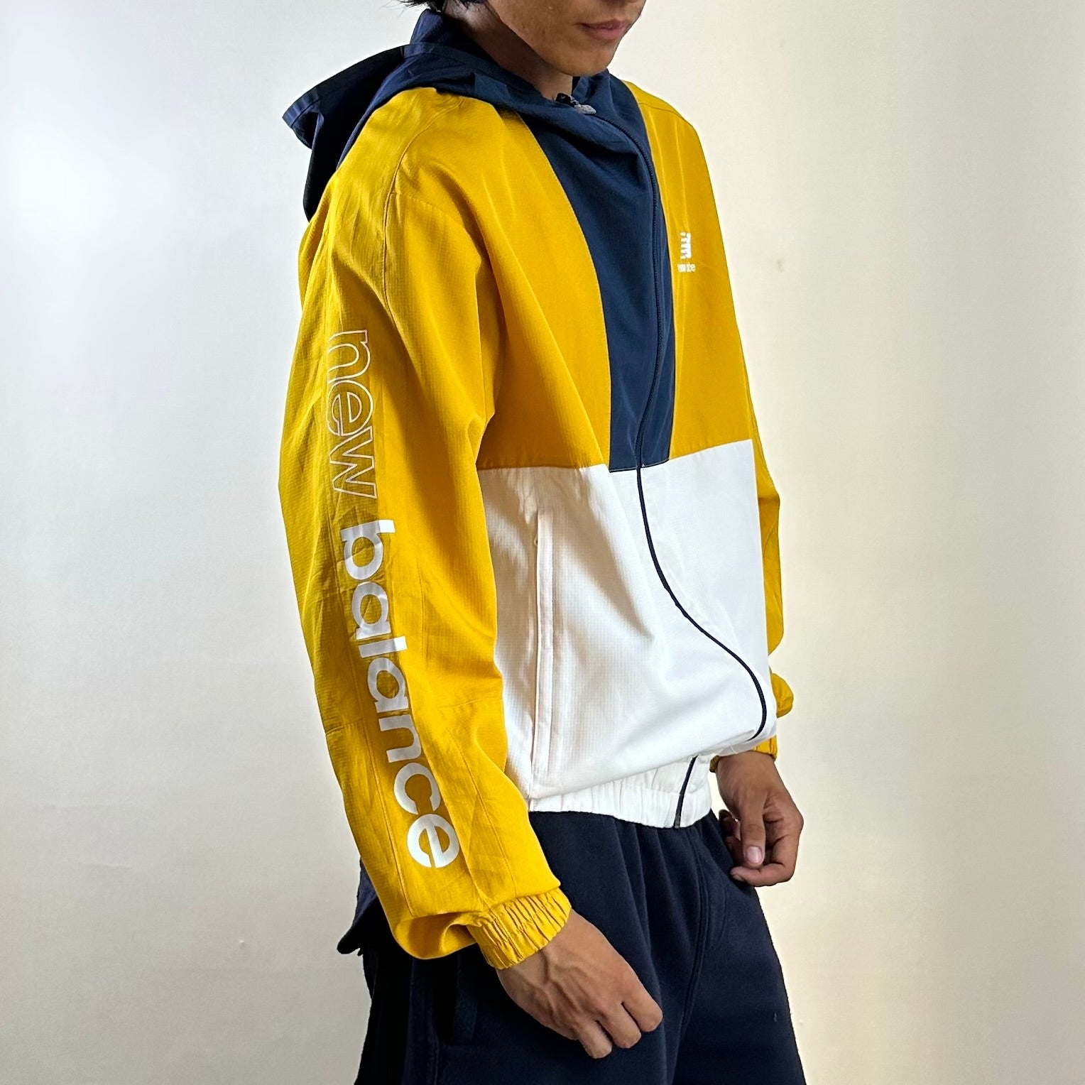 New Balance NB Athletics Full Zip Windbreaker Multicolor Size Medium (Fits Large)