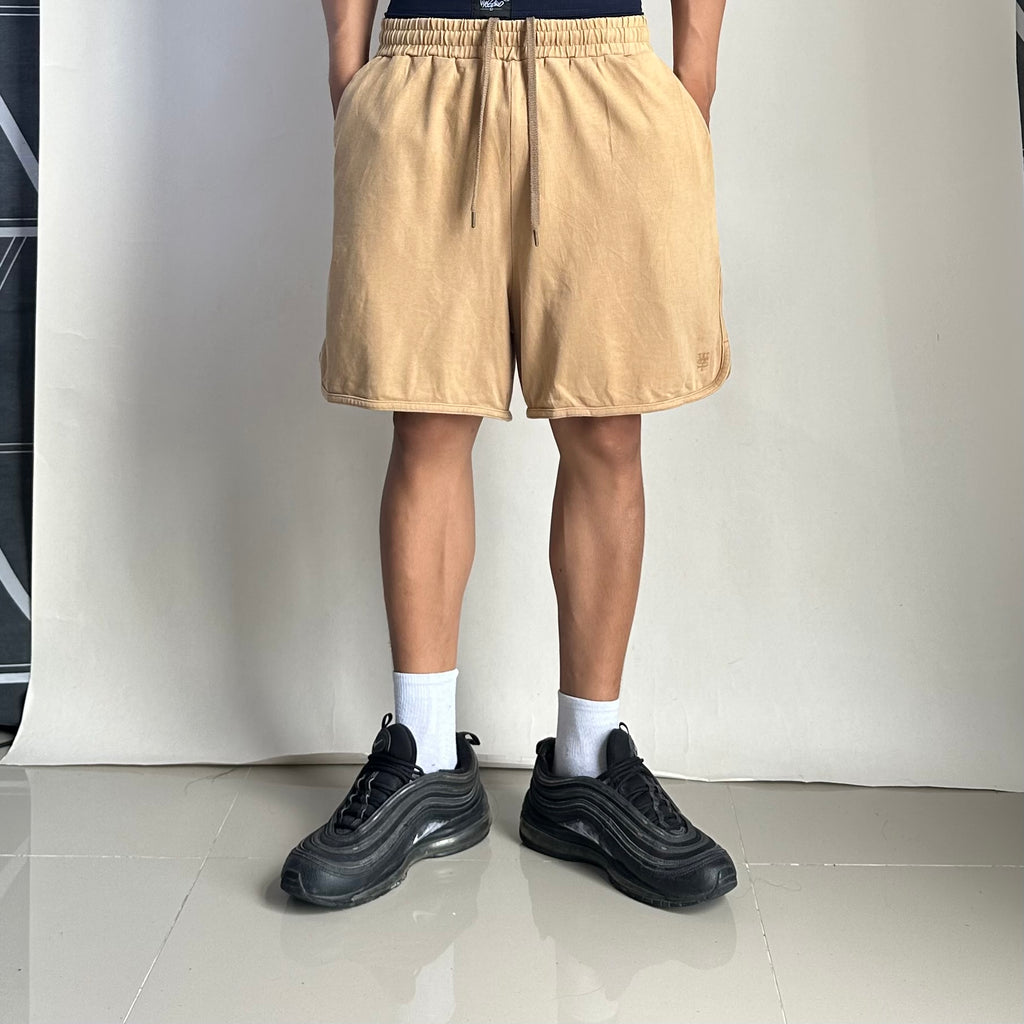 Wassup Cotton Shorts in Brown Size Medium (28-36)