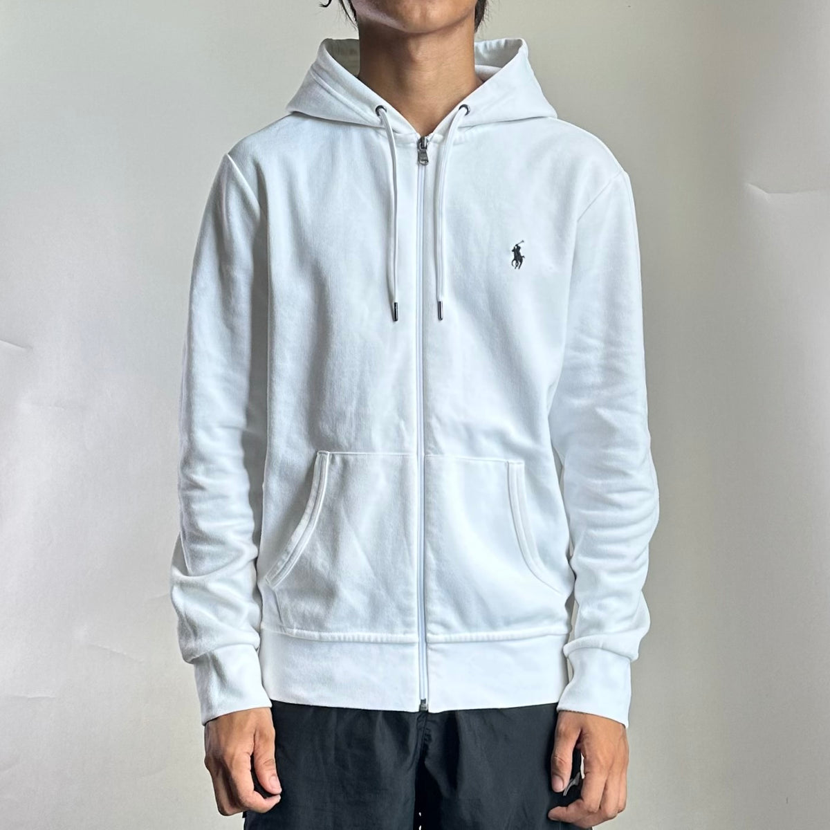 Ralph Lauren Full-zip Hoodie Jacket in White Size Small ( Fits Medium )