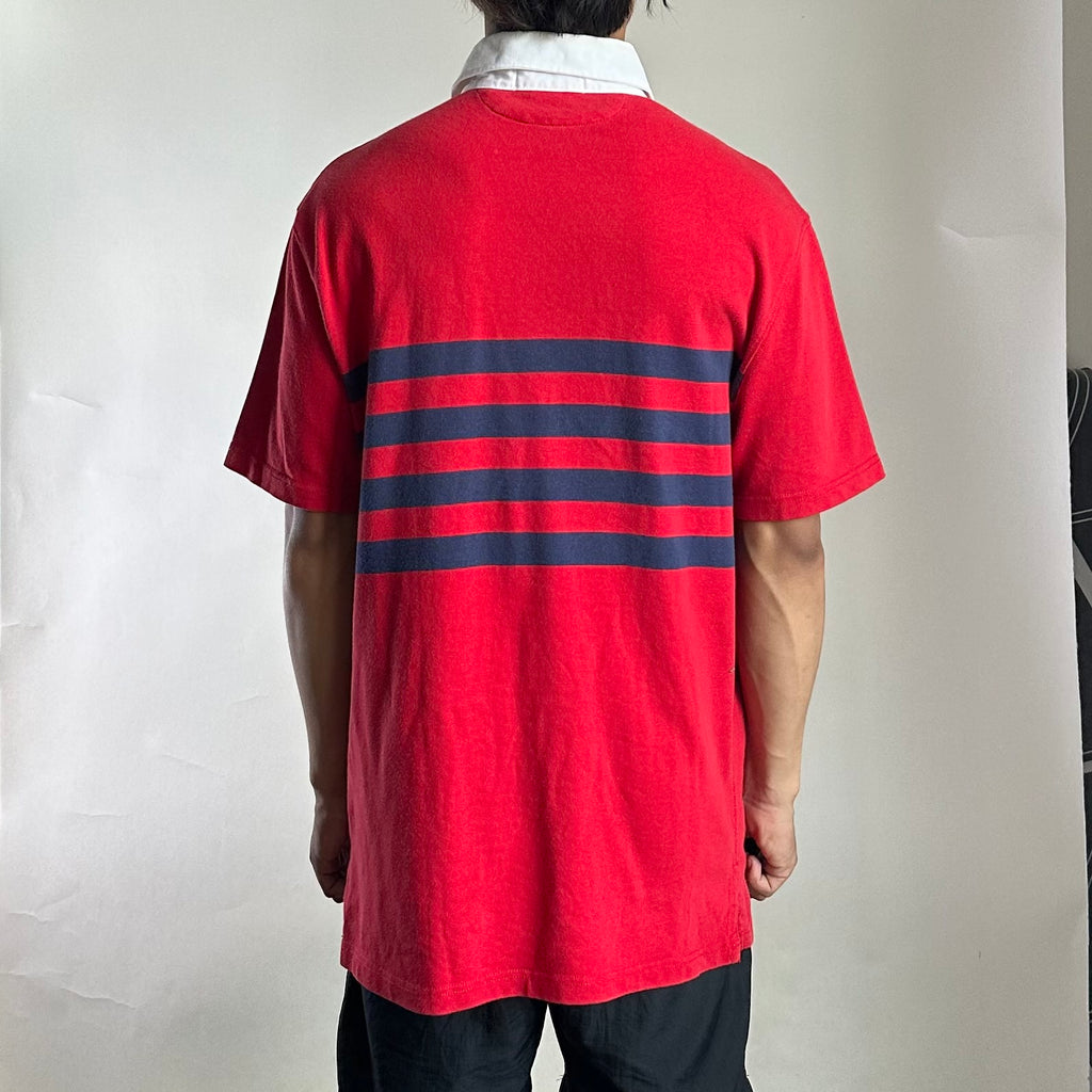 Ralph Lauren Rugby Polo Shirt in Red Size Medium ( Fits Large )