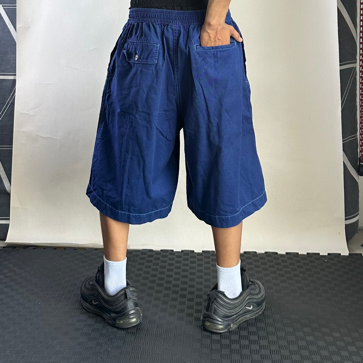 Uniqlo x Marni Baggy Shorts Cotton Twill in Cobalt Blue ( Size 30-36 )