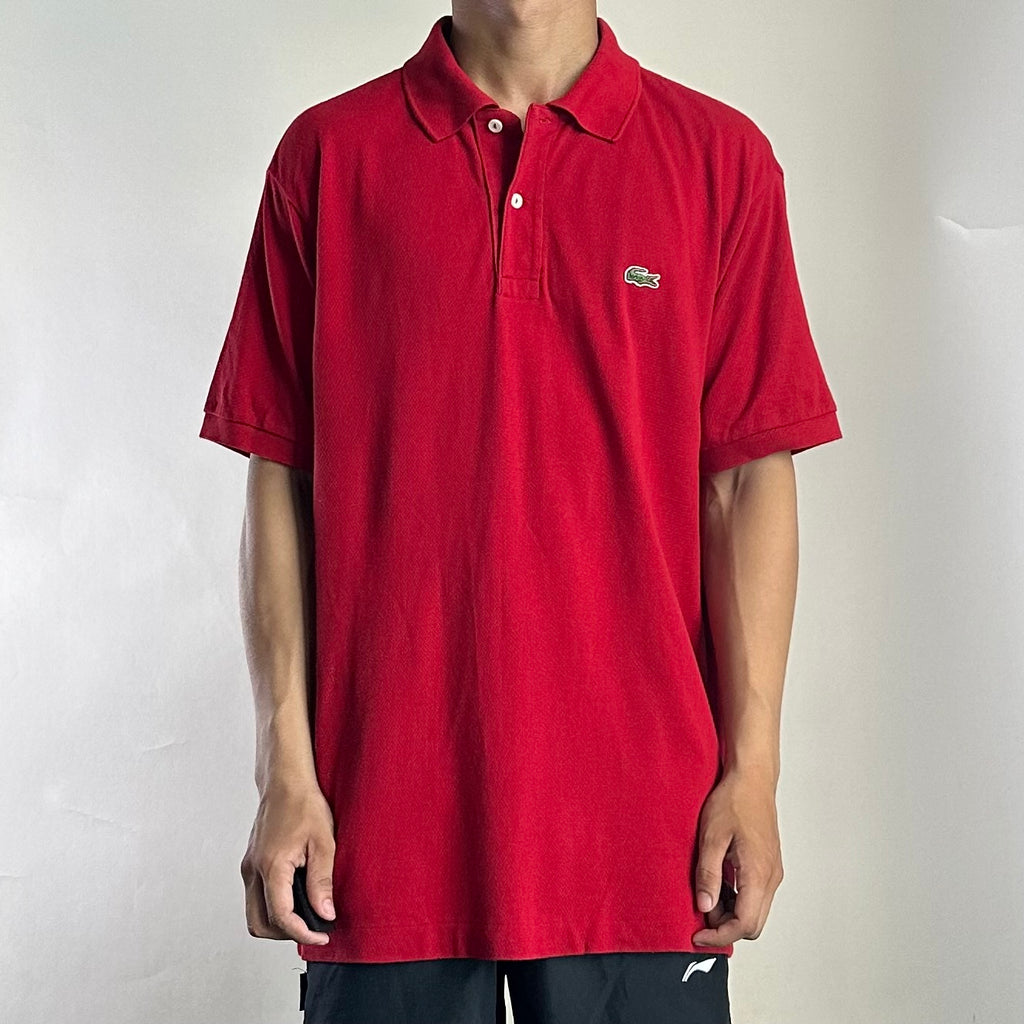 Lacoste Classic Fit Polo Shirt in Red ( Size Large )