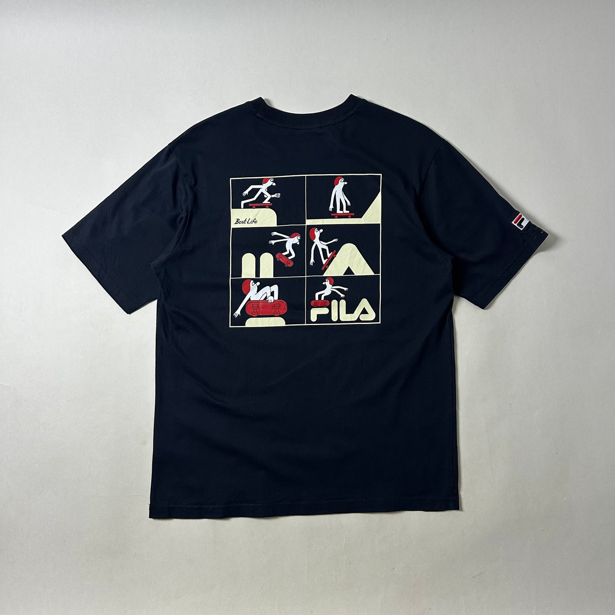 FILA x Jeremy Ville T-Shirt in Navy Blue (Size Medium)