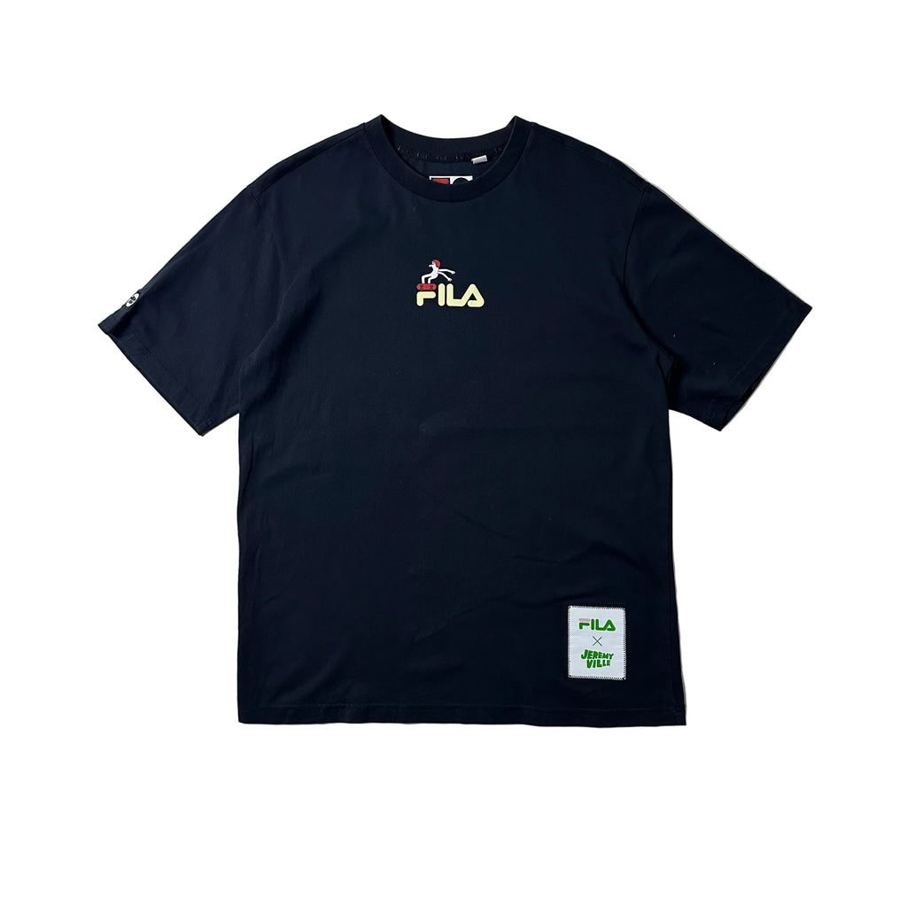 FILA x Jeremy Ville T-Shirt in Navy Blue (Size Medium)