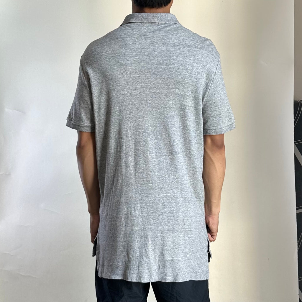 Ralph Lauren Custom Fit Polo Shirt in Heather Gray ( Size Medium )