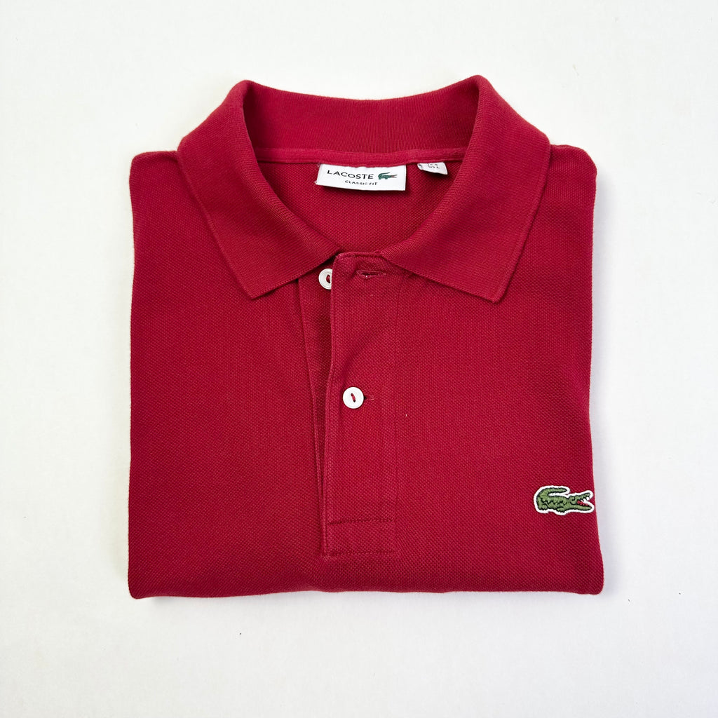 Lacoste Classic Fit Polo Shirt in Red ( Size Large )