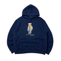 Ralph Lauren Polo Bear Fleece Hoodie Jacket in Navy Blue ( Size XL )