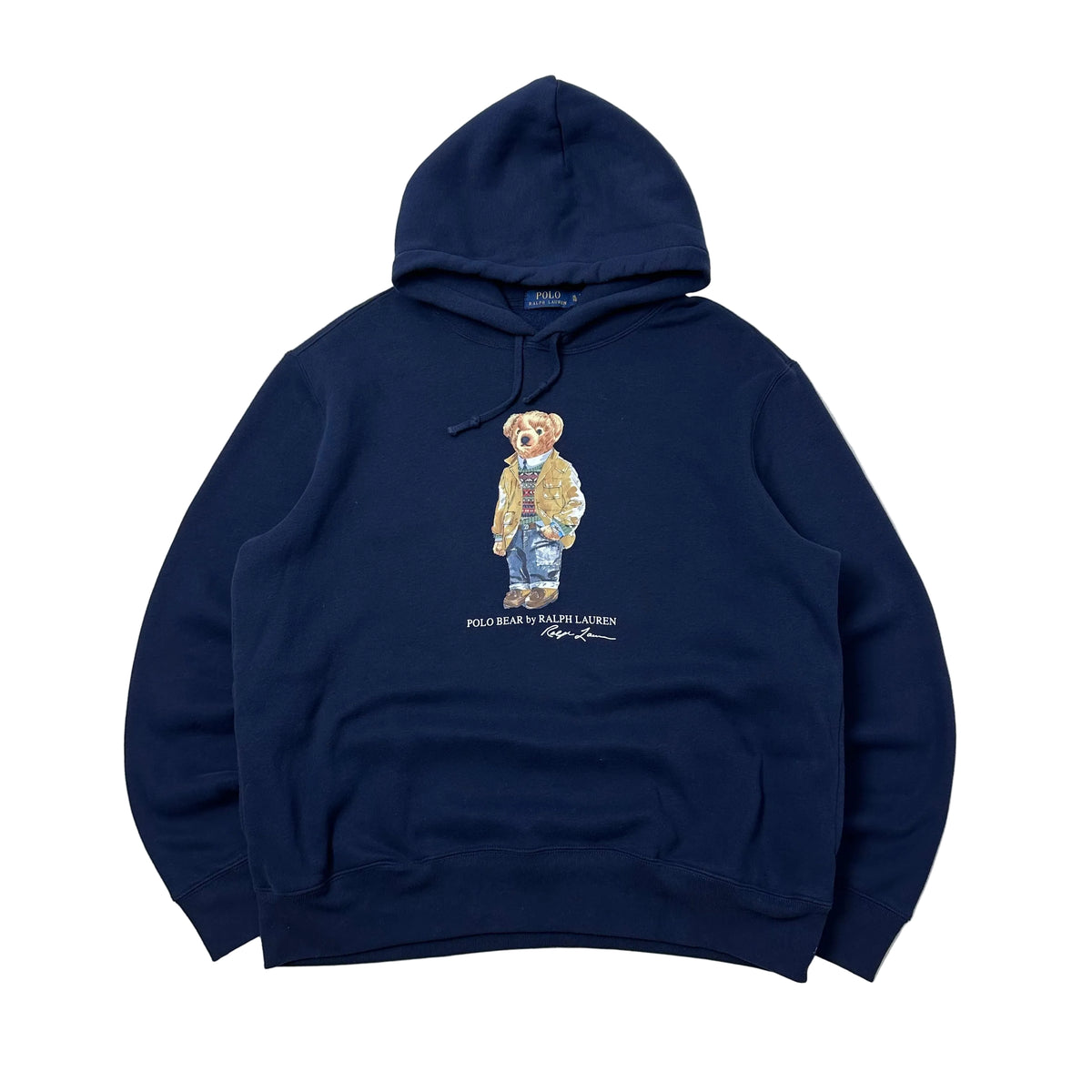 Ralph Lauren Polo Bear Fleece Hoodie Jacket in Navy Blue ( Size XL )