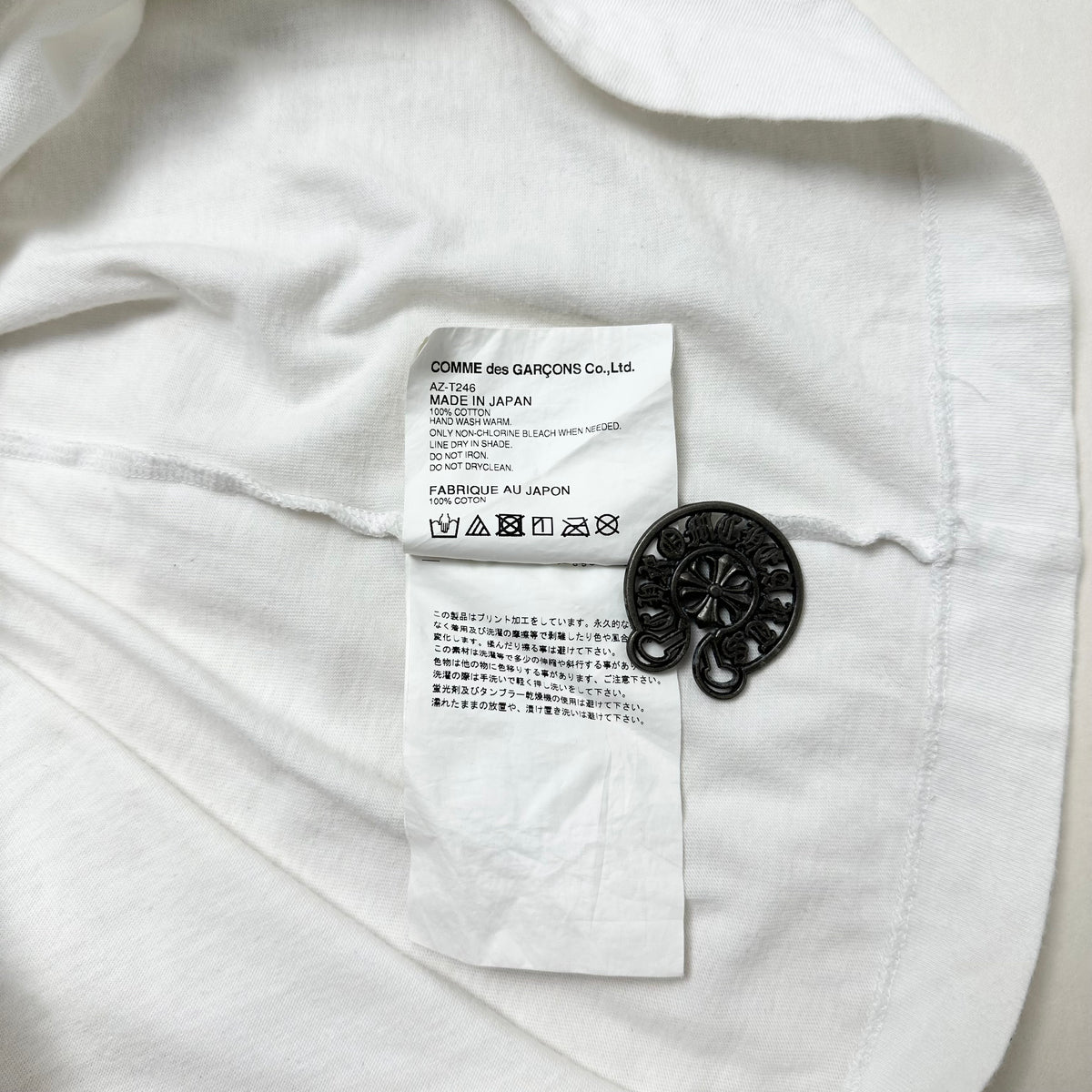 PLAY CDG Camo Heart T-Shirt in White ( Size Medium ) — SOLD