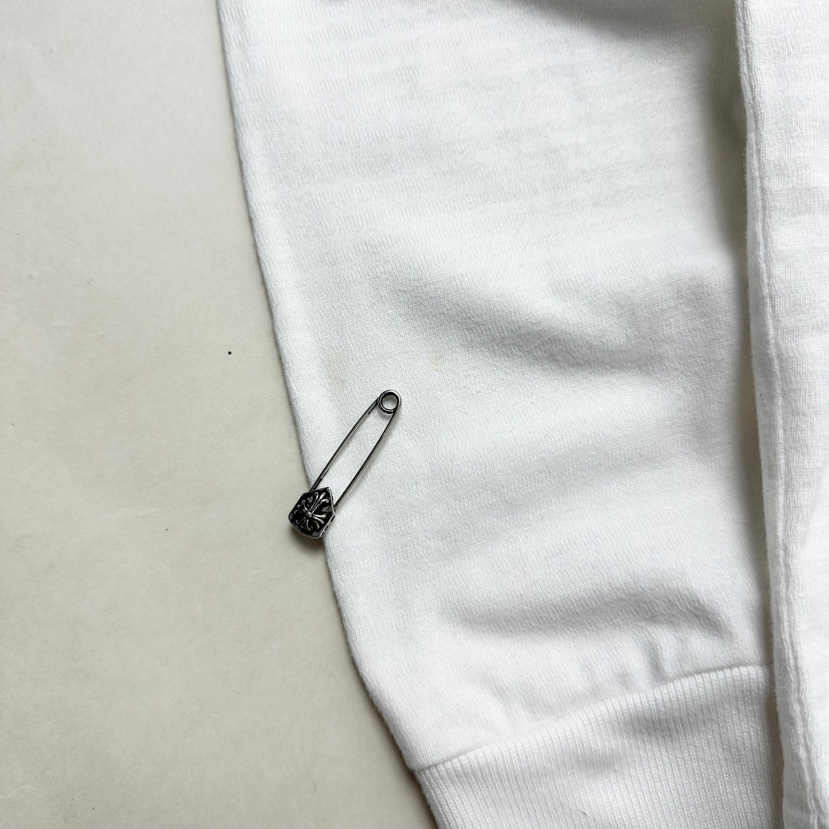 Lacoste Long Sleeve Polo Shirt in White ( Size Medium ) — SOLD