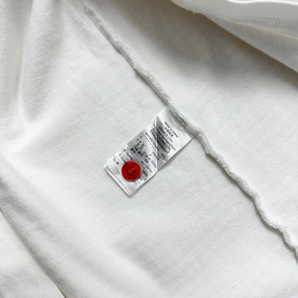 Lacoste Long Sleeve Polo Shirt in White ( Size Medium ) — SOLD