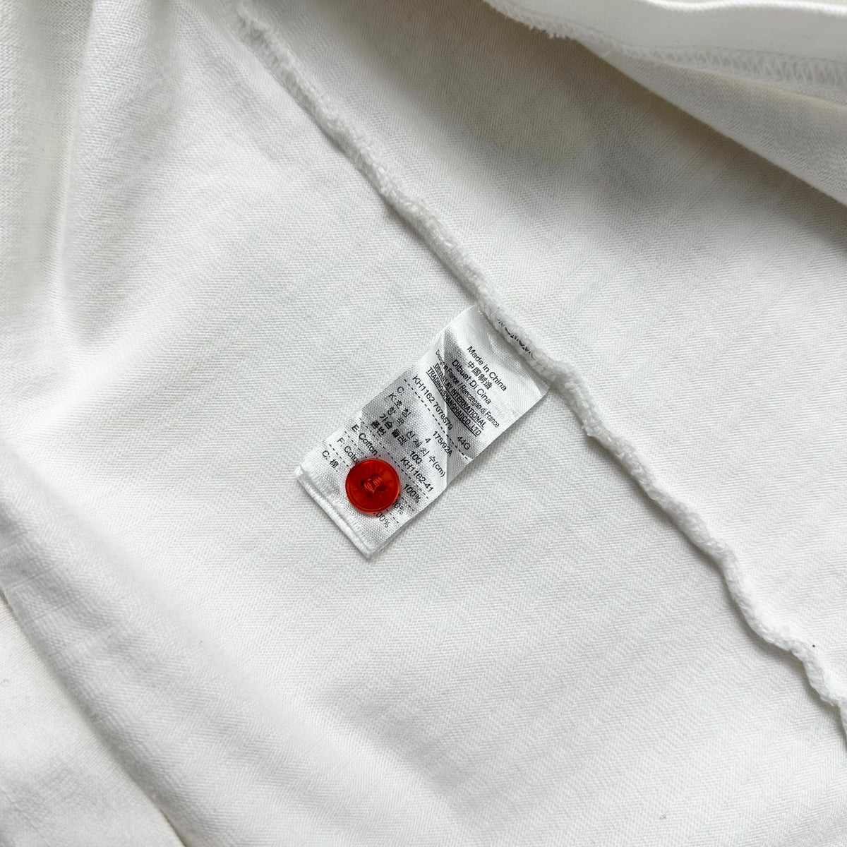 Lacoste Long Sleeve Polo Shirt in White ( Size Medium ) — SOLD