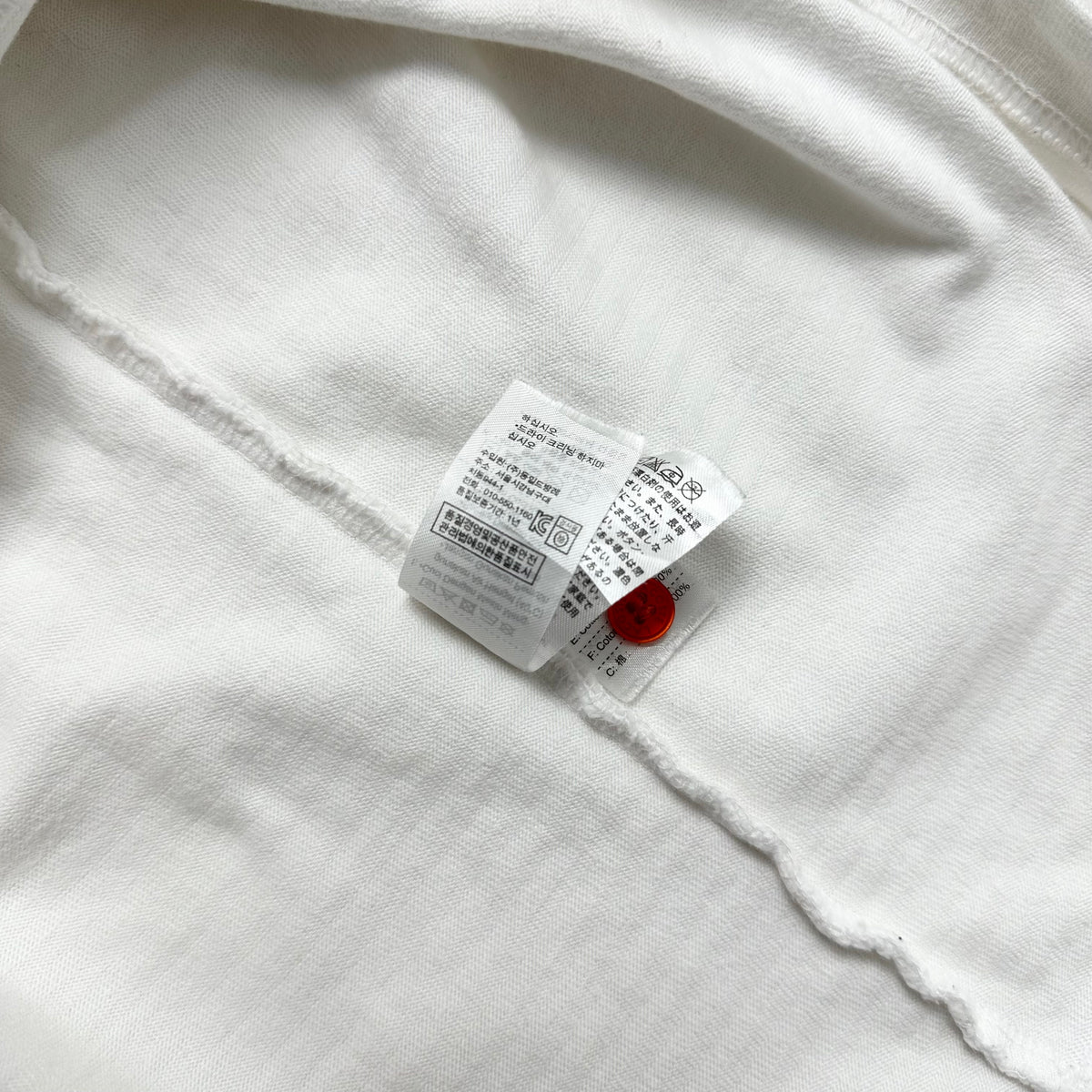 Lacoste Long Sleeve Polo Shirt in White ( Size Medium ) — SOLD