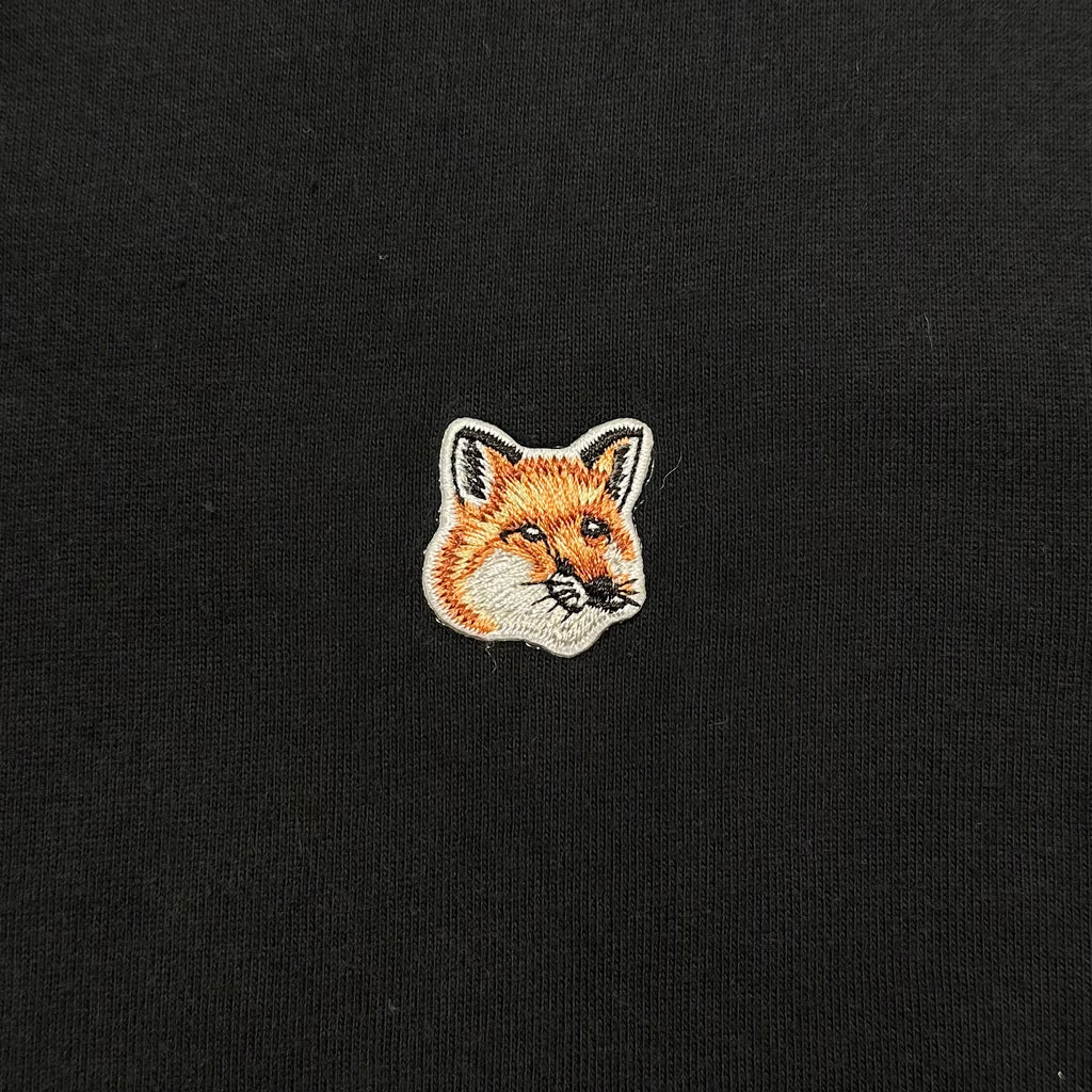 Maison Kitsune Fox Head Patch T-Shirt in Black ( Size Medium )