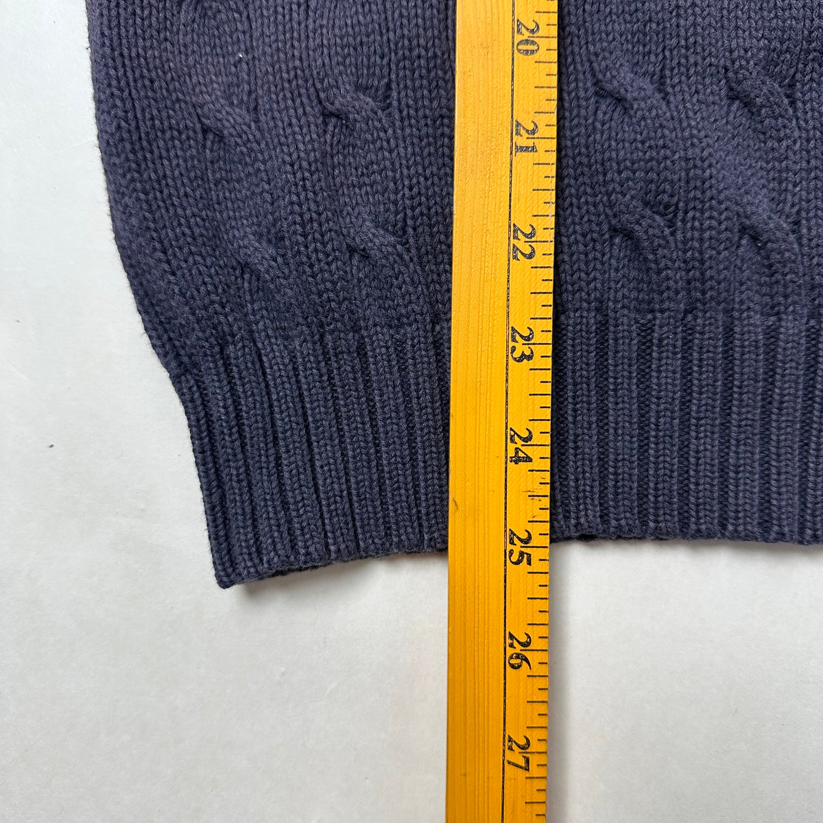 Ralph Lauren Cable-knit V-neck Women’s Sweater in Navy Blue ( Size Large )