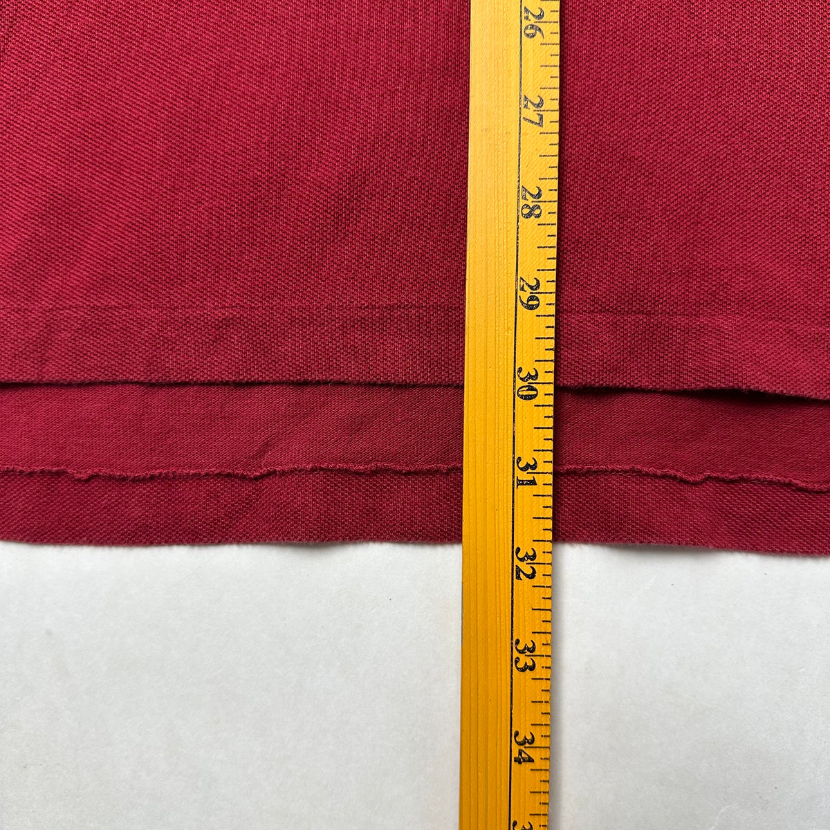 Ralph Lauren Long Sleeve Polo Shirt in Wine Red ( Size 2XL )