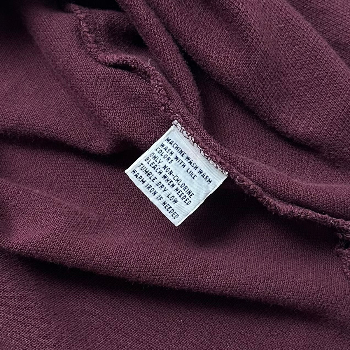 Ralph Lauren Long Sleeve Polo Shirt in Maroon Size Medium ( Fits Large )