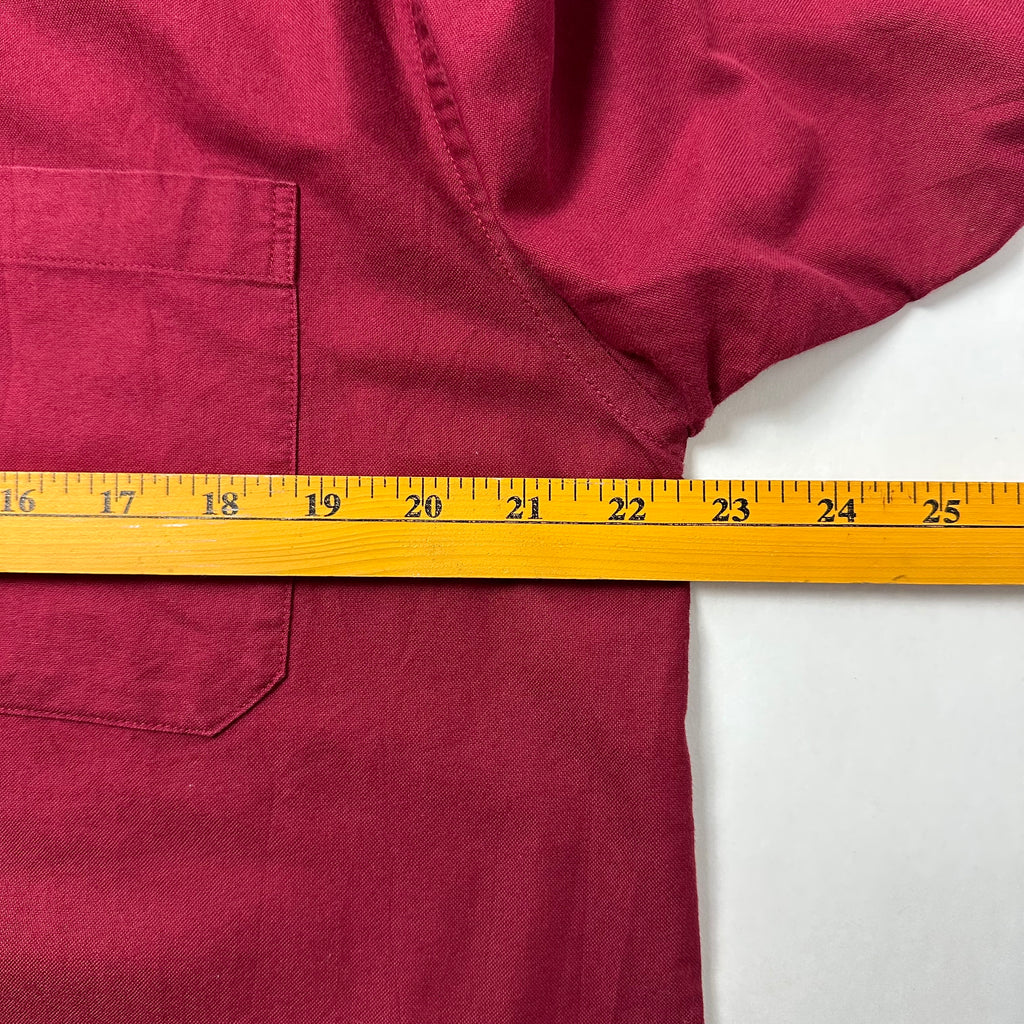 Tommy Hilfiger Button-up Shirt Long Sleeve in Red ( Size Large )