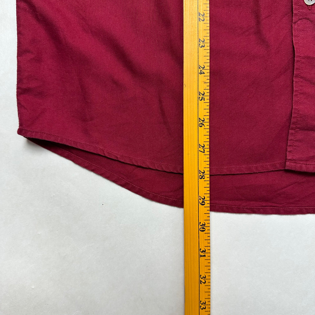 Tommy Hilfiger Button-up Shirt Long Sleeve in Red ( Size Large )