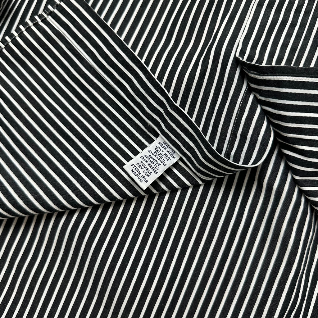 Ralph Lauren Button-up Shirt Long-Sleeve Striped in Black ( Size 2XL )