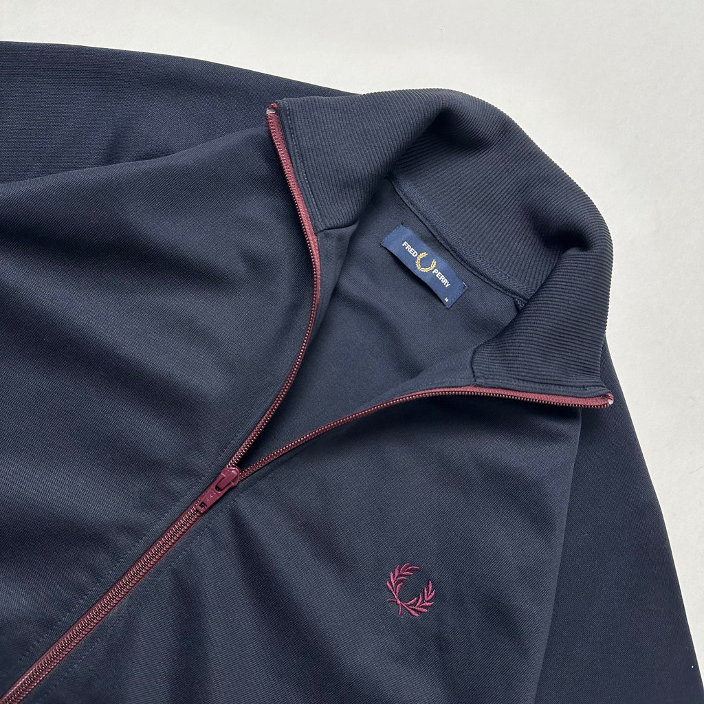 Fred Perry Track Jacket in Navy ( Size Medium )