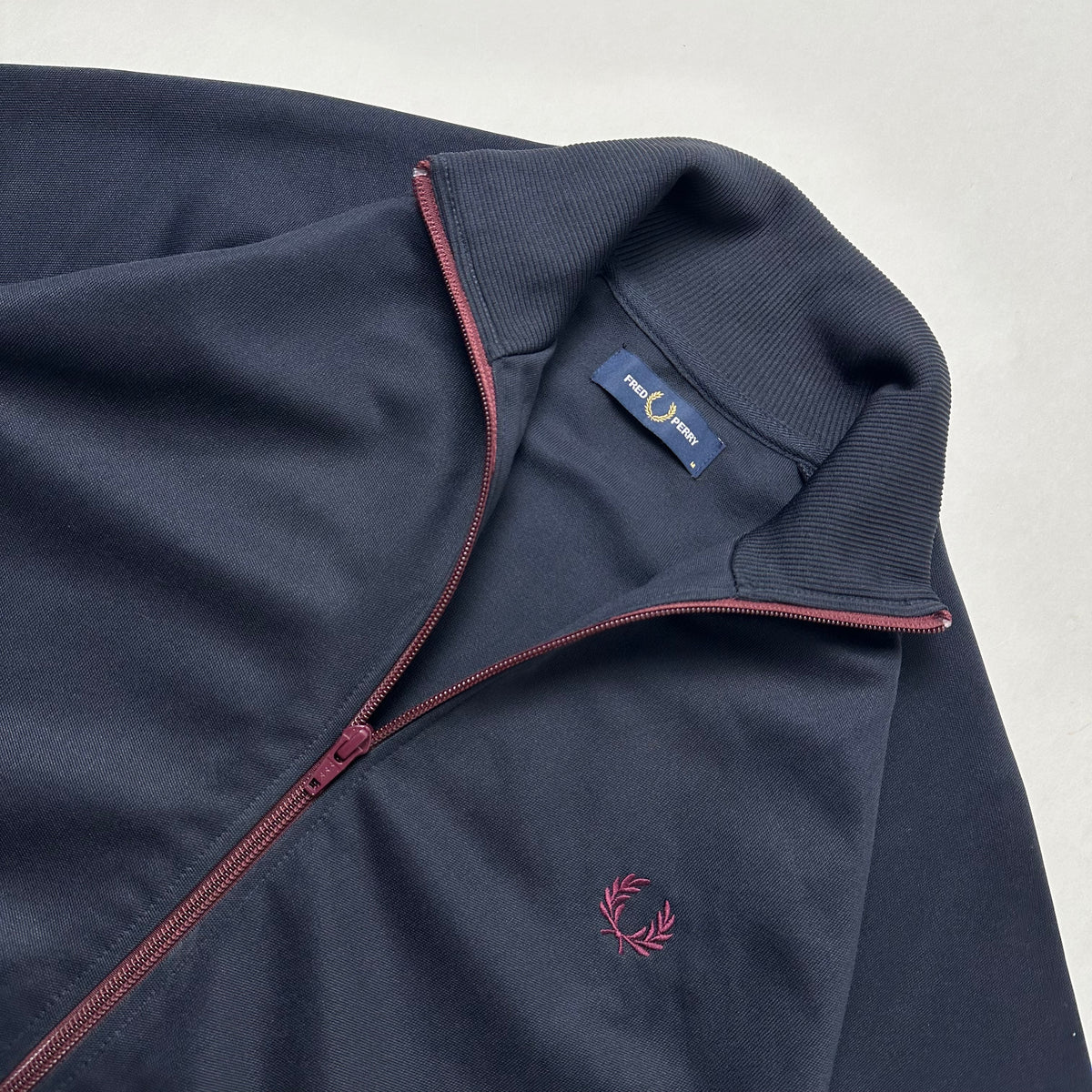 Fred Perry Track Jacket in Navy ( Size Medium )