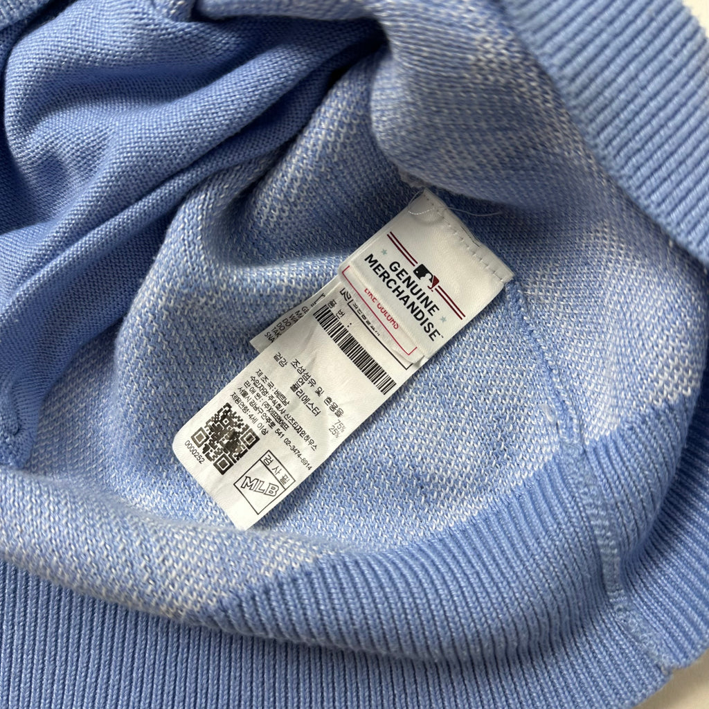 MLB New York Yankees Monogram Cardigan in Light Blue Size Medium ( Fits Large )