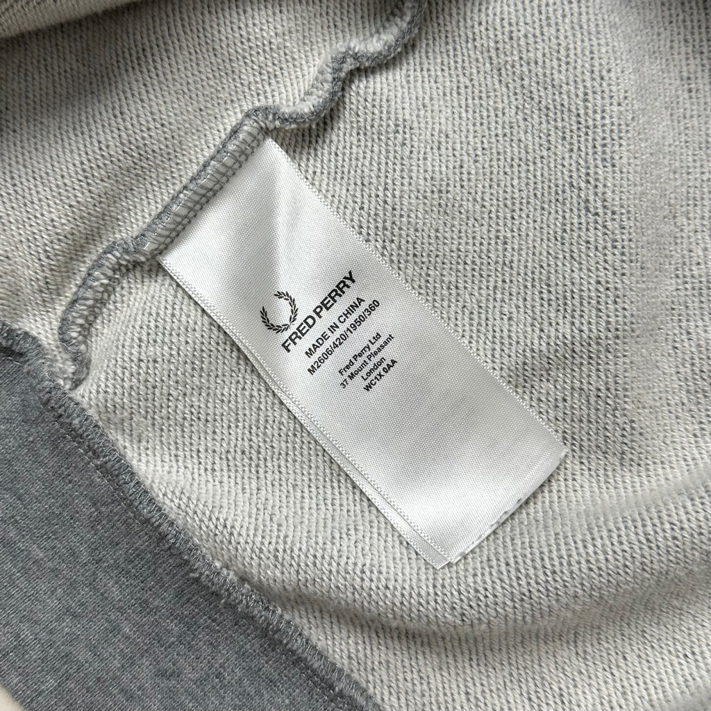 Fred Perry Crew Neck Sweatshirt in Gray Size Small ( Fits Medium )
