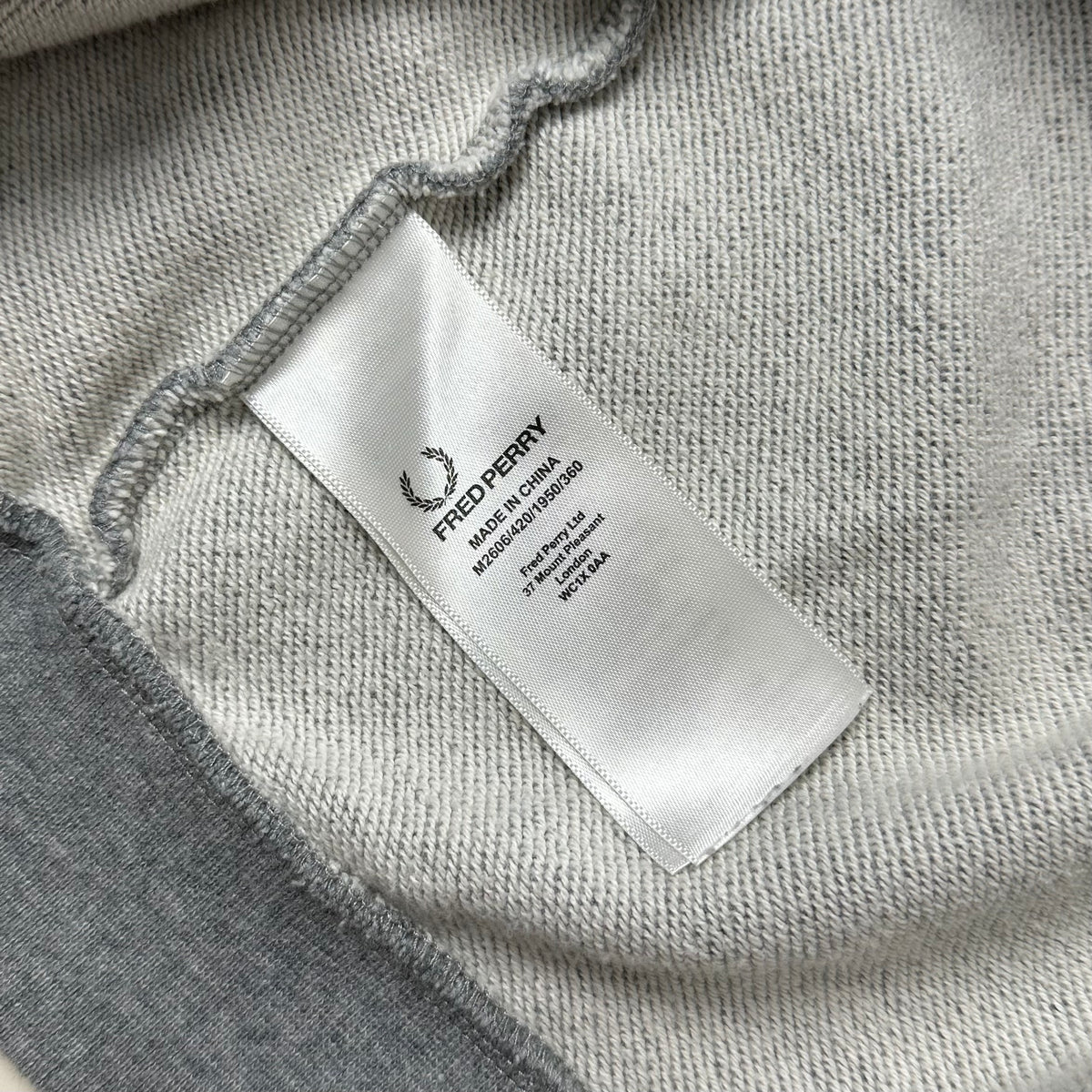 Fred Perry Crew Neck Sweatshirt in Gray Size Small ( Fits Medium )