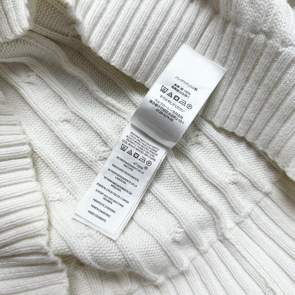 Ralph Lauren Cable-knit Women’s Sweater in White ( Size Small )