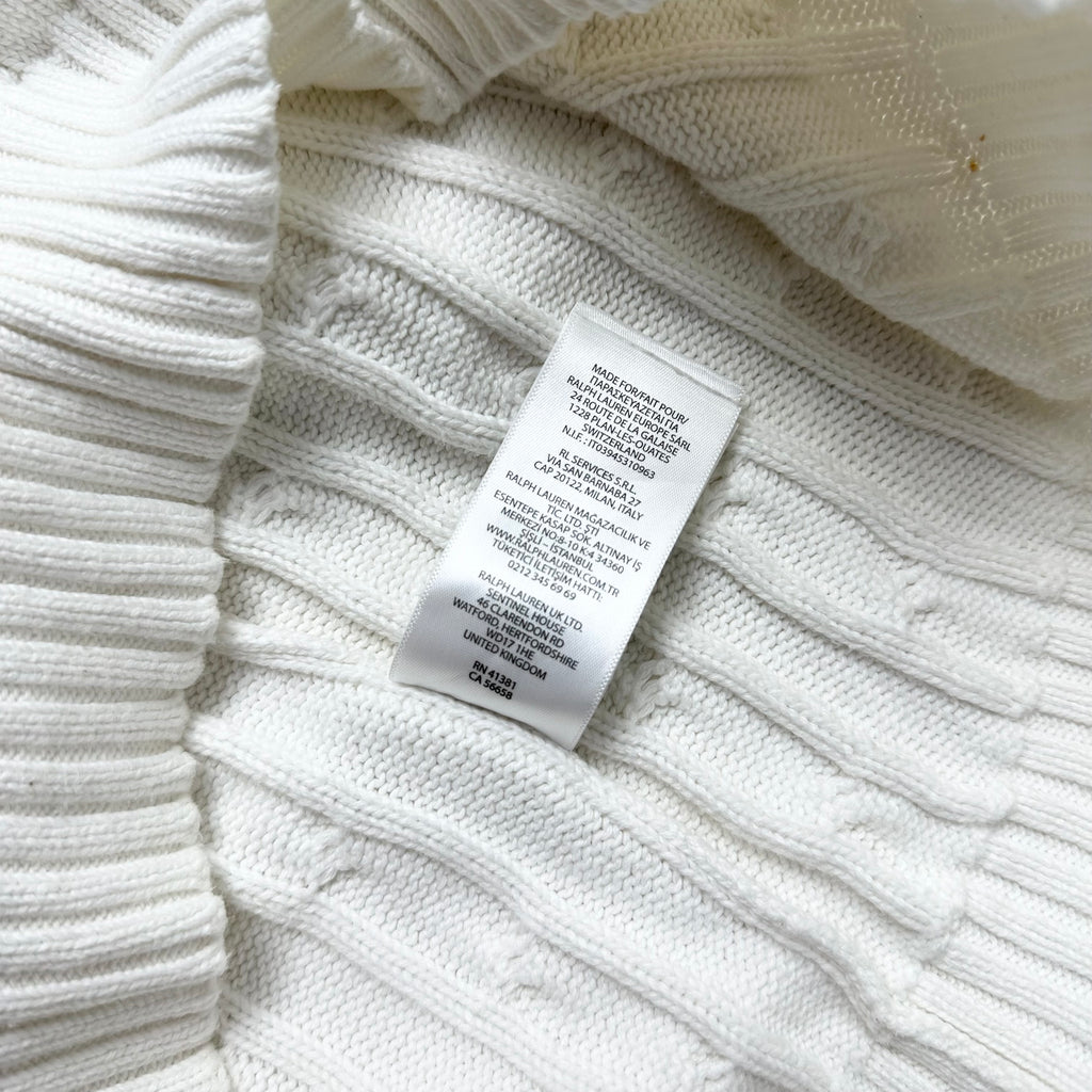 Ralph Lauren Cable-knit Women’s Sweater in White ( Size Small )