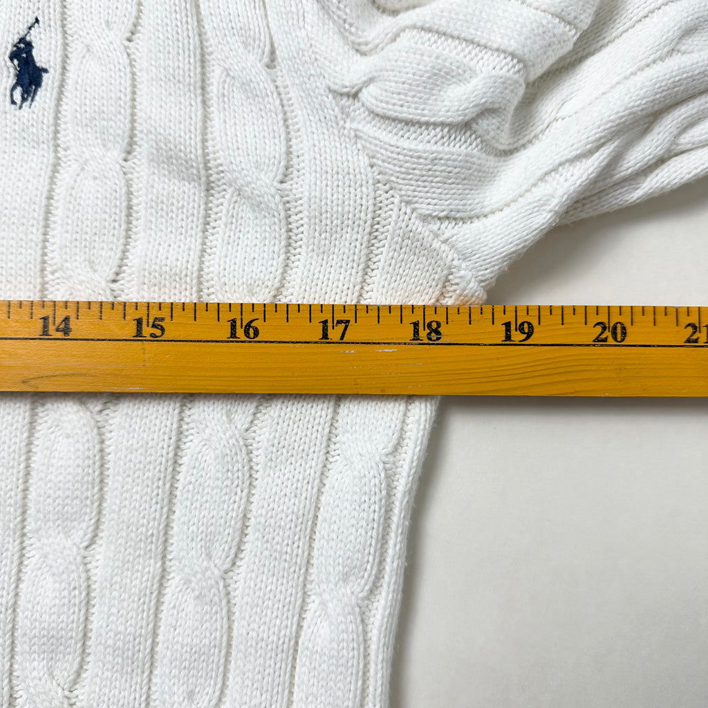 Ralph Lauren Cable-knit Women’s Sweater in White ( Size Small )