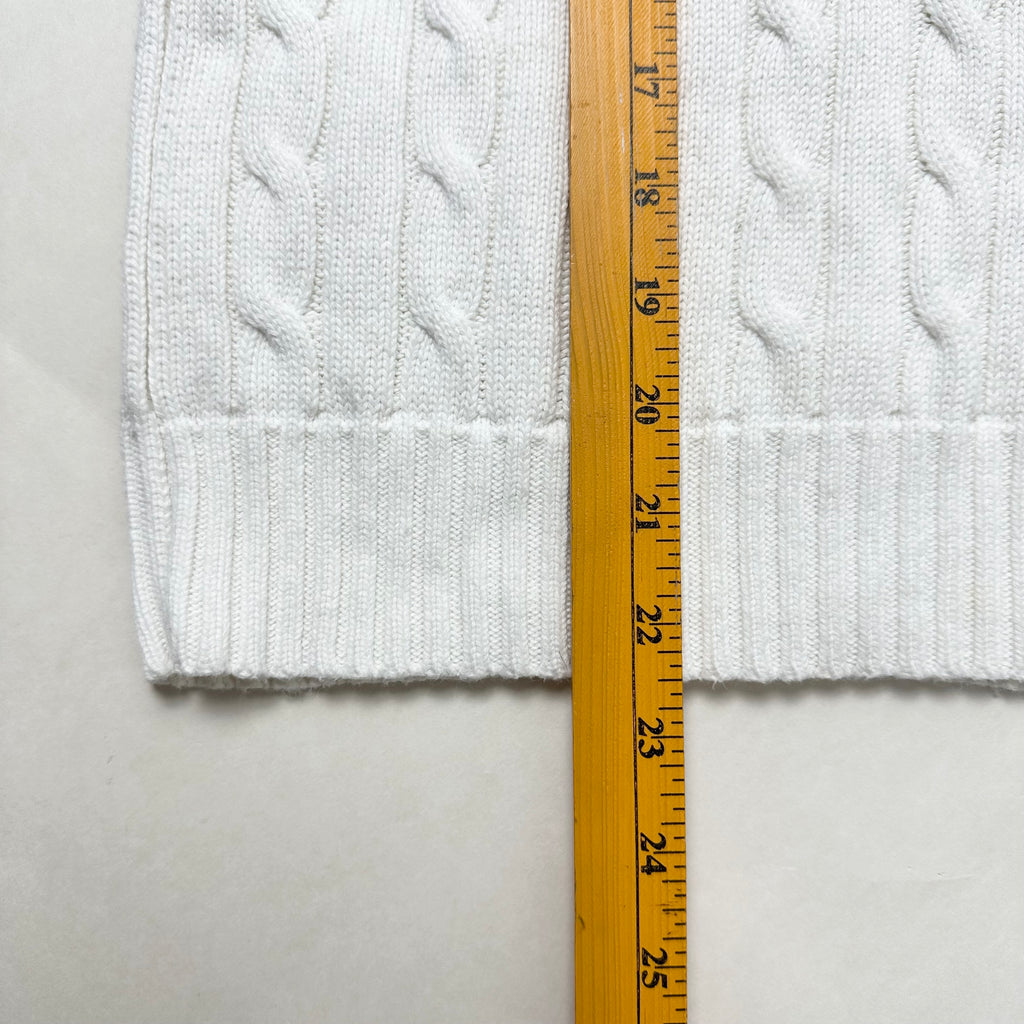Ralph Lauren Cable-knit Women’s Sweater in White ( Size Small )